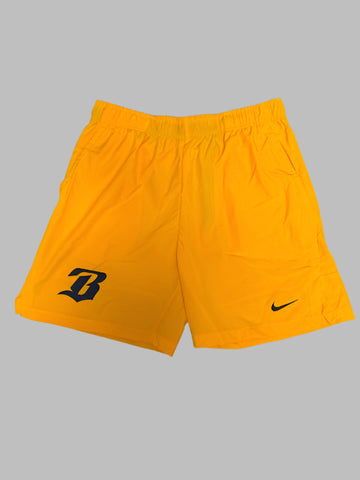 Nike 7inch sundown gold flex-pocked shorts