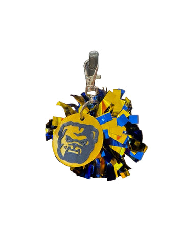 Bulldog Pom-Pom Keychain